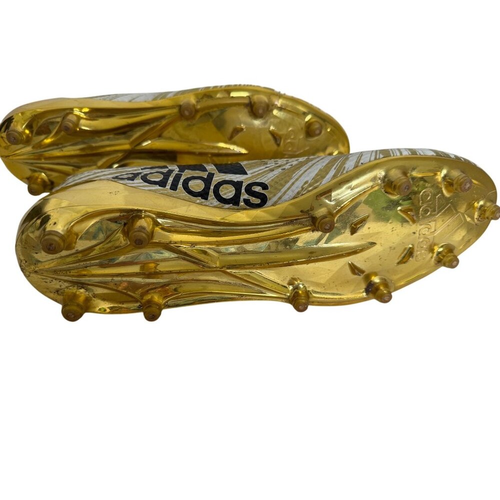 Adidas Adizero 8.0 Gold White Football Cleats Men’s Size 13 – Football Outdoor - Picture 4 of 7